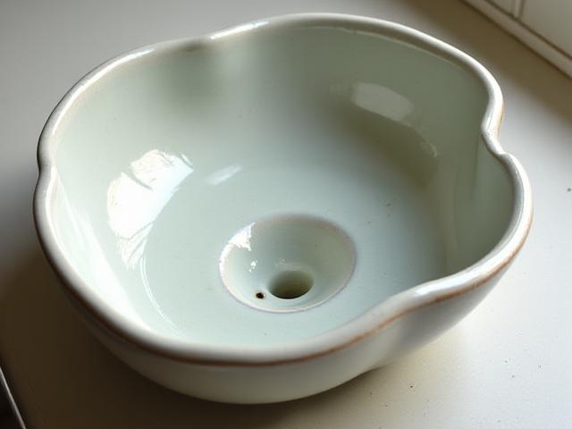 Uniquely glazed ceramic sink with a handcrafted finish